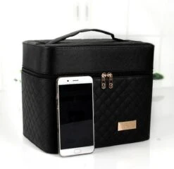 Confibel Make Up Koffer - Uitklapbaar - 5 Opbergbakken - Met Spiegel - Zwart 22 Confibel Make Up Koffer - Uitklapbaar - 5 Opbergbakken - Met Spiegel - Zwart -Cosmetica Winkel 1200x1167 25