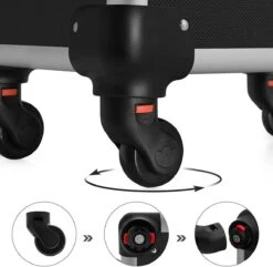 XXL PRO Visagie Beauty Case Koffer Trolley - Nagelkoffer Op Wielen Voor Makeup Of Cosmetica - Grote Uitklapbare Opbergsysteem Nagel Styliste Kapster - Zwart -Cosmetica Winkel 1200x1171 4