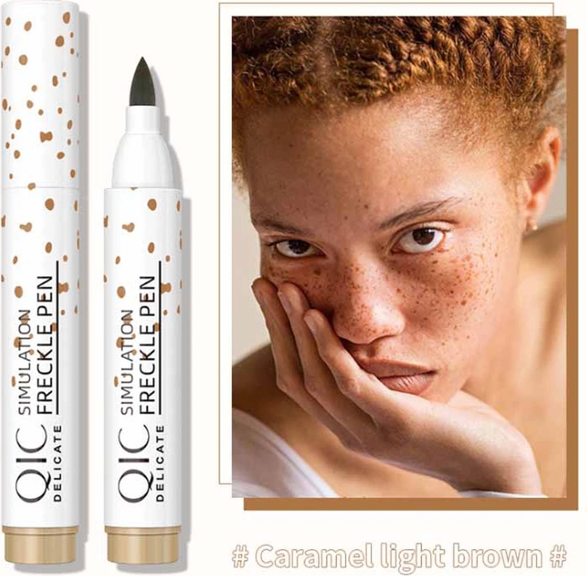 Palm QIC Freckle Pen - Sproetjes Pen - Freckle Pen - Freckles - Licht Bruin 3 Palm QIC Freckle Pen - Sproetjes Pen - Freckle Pen - Freckles - Licht Bruin