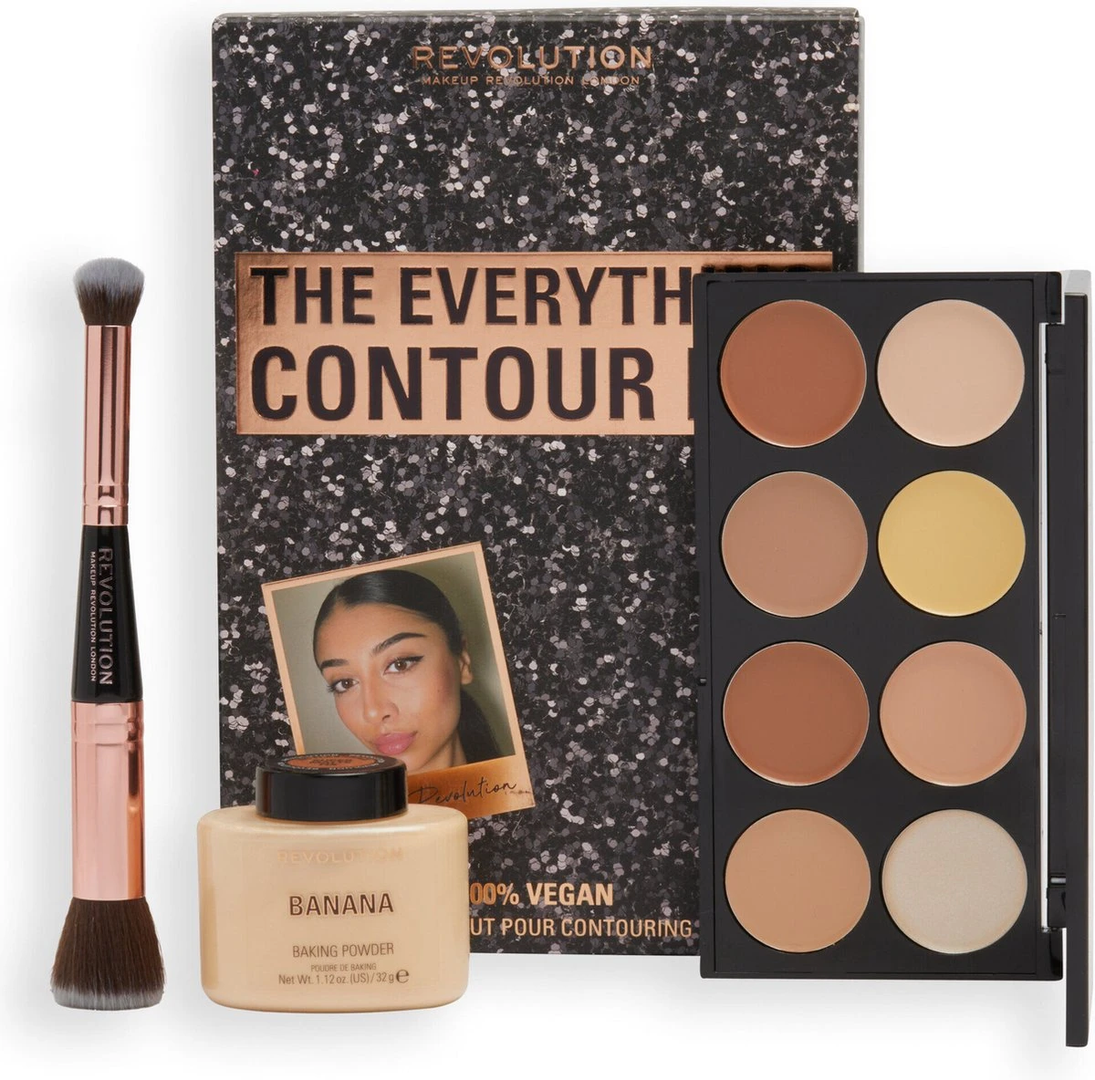 Makeup Revolution Contour Kit - Cadeauset 3 Makeup Revolution Contour Kit - Cadeauset