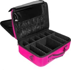Cosmetica Koffer - Make-up Koffer Met Verstelbare Vakken - Visagie En Nagelstyliste Beauty Koffer - 37x27x13CM - Roze 24 Cosmetica Koffer - Make-up Koffer Met Verstelbare Vakken - Visagie En Nagelstyliste Beauty Koffer - 37x27x13CM - Roze -Cosmetica Winkel 1200x1184 14