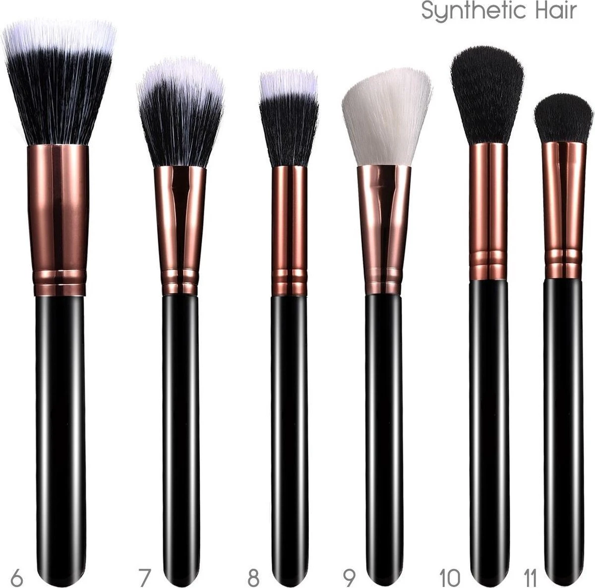 Evvie Professionele 29-delige Make-up Kwasten Set Deluxe Visagie Kwastenset 8 Evvie Professionele 29-delige Make-up Kwasten Set Deluxe Visagie Kwastenset - Afbeelding 6