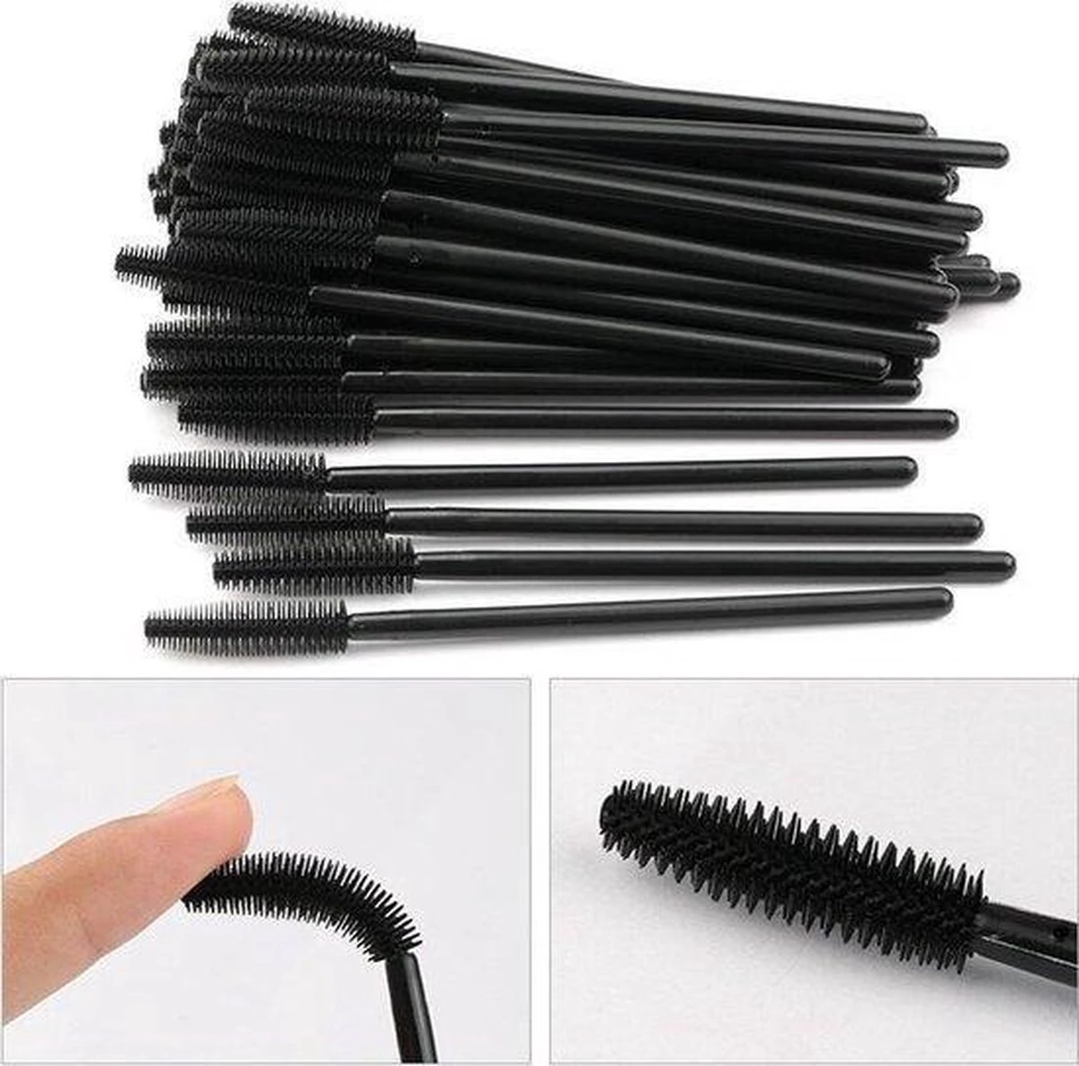 Lashes & More – 50 Stuks Siliconen WimperBorsteltjes – Zwart - Mascara Borsteltjes - Mascara Borstel - Wimper Borstel - Siliconen Wimperborstel - Wimperborstel Voor Wimper Extensions - Siliconen Wenkbrauwborstel -Siliconen Top - Wenkbrauw Kwast 5 Lashes & More – 50 Stuks Siliconen WimperBorsteltjes – Zwart - Mascara Borsteltjes - Mascara Borstel - Wimper Borstel - Siliconen Wimperborstel - Wimperborstel Voor Wimper Extensions - Siliconen Wenkbrauwborstel -Siliconen Top - Wenkbrauw Kwast - Afbeelding 3