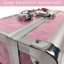 Make Up Koffer Meisjes En Dames Roze - Make Up Organizer Met Spiegel - Cosmetica Koffer - Beautycase Koffer -Cosmetica Winkel 1200x1193 12