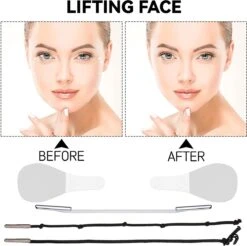 Facelift Tape - Face Tape - Gezicht Tape - Face Tape Lift - Beauty Tape - Facelift Tape Met Elastiek - 40 Stickers + 3 Verschillende Touwtjes -Cosmetica Winkel 1200x1194 13