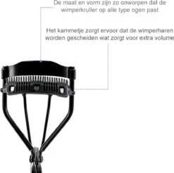 INTER-ESQUE® Wimperkruller - Eyelash Curler + 3x Gratis Extra Siliconen Pad & 3x Extra Kam - Zwart 14 INTER-ESQUE® Wimperkruller - Eyelash Curler + 3x Gratis Extra Siliconen Pad & 3x Extra Kam - Zwart -Cosmetica Winkel 1200x1196 17