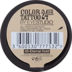 Maybelline Color Tattoo 24H - 5 Eternal Gold - Goud - Oogschaduw 16 Maybelline Color Tattoo 24H - 5 Eternal Gold - Goud - Oogschaduw -Cosmetica Winkel 1200x1198 17