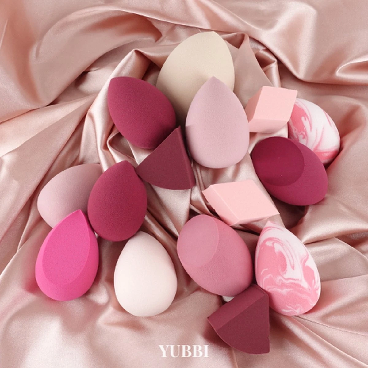 YUBBI Professional Beauty Blender Set - Make Up Spons - Foundation Applicator - Poederspons - 15 Stuks 4 YUBBI Professional Beauty Blender Set - Make Up Spons - Foundation Applicator - Poederspons - 15 Stuks - Afbeelding 2