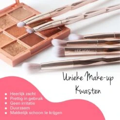 BeauRose Make Up Kwasten Set - Make Up Brush - Oogschaduw - Foundation Kwast - Poeder Kwast - Brush - Make Up - Cosmetica - Kwasten Set – Make Up Tasje - 12 Stuks 13 BeauRose Make Up Kwasten Set - Make Up Brush - Oogschaduw - Foundation Kwast - Poeder Kwast - Brush - Make Up - Cosmetica - Kwasten Set – Make Up Tasje - 12 Stuks -Cosmetica Winkel 1200x1200 1059