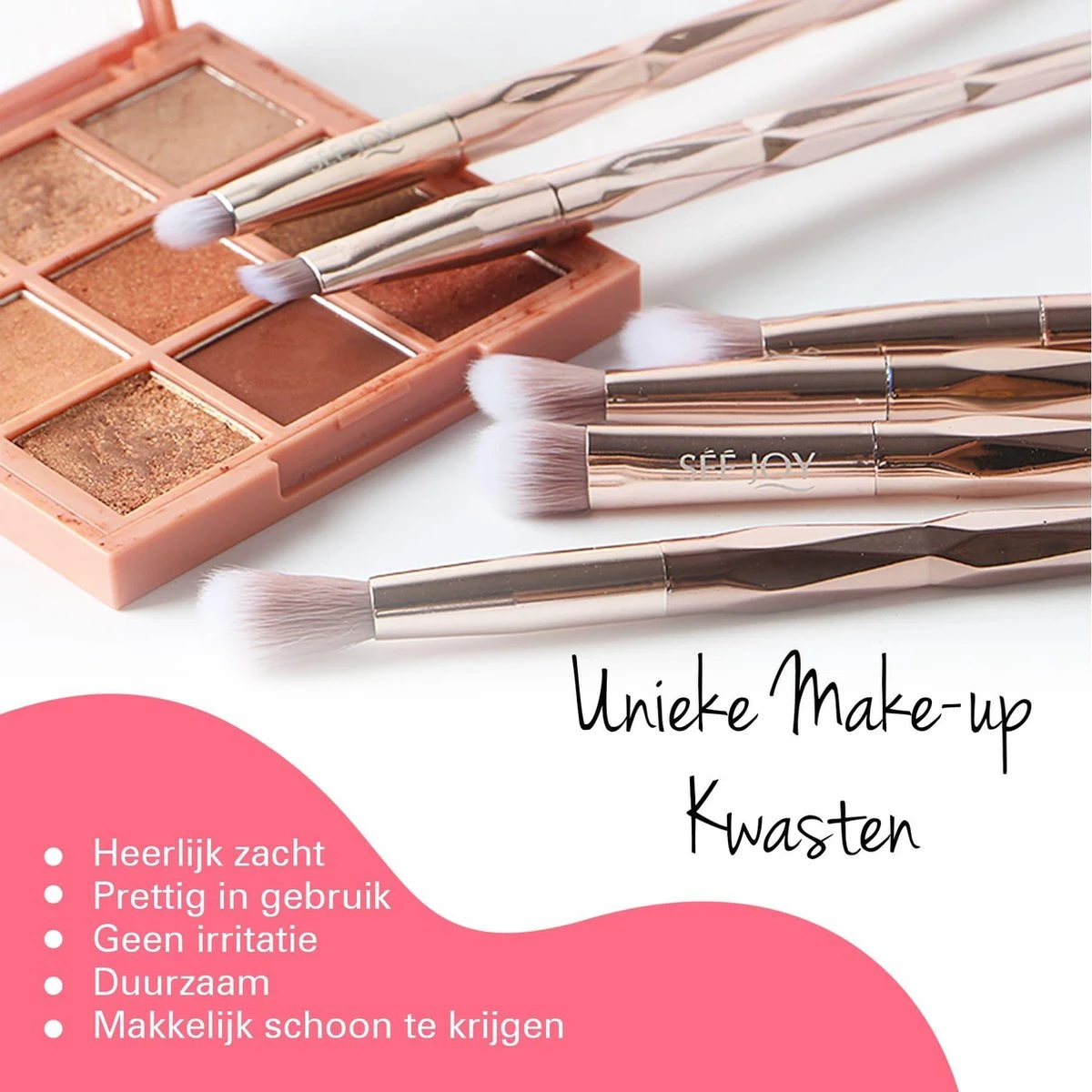 BeauRose Make Up Kwasten Set - Make Up Brush - Oogschaduw - Foundation Kwast - Poeder Kwast - Brush - Make Up - Cosmetica - Kwasten Set – Make Up Tasje - 12 Stuks 4 BeauRose Make Up Kwasten Set - Make Up Brush - Oogschaduw - Foundation Kwast - Poeder Kwast - Brush - Make Up - Cosmetica - Kwasten Set – Make Up Tasje - 12 Stuks - Afbeelding 2