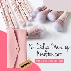 BeauRose Make Up Kwasten Set - Make Up Brush - Oogschaduw - Foundation Kwast - Poeder Kwast - Brush - Make Up - Cosmetica - Kwasten Set – Make Up Tasje - 12 Stuks 16 BeauRose Make Up Kwasten Set - Make Up Brush - Oogschaduw - Foundation Kwast - Poeder Kwast - Brush - Make Up - Cosmetica - Kwasten Set – Make Up Tasje - 12 Stuks -Cosmetica Winkel 1200x1200 1062