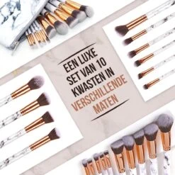 Luxe Make Up Kwasten Set - Make Up Brush - Oogschaduw – Beauty - Foundation Kwast - Poederkwast - Brush - Make Up - Cosmetica - Kwasten Set – Make Up Etui - Make Up Penselen Set – Make Up Set 16 Luxe Make Up Kwasten Set - Make Up Brush - Oogschaduw – Beauty - Foundation Kwast - Poederkwast - Brush - Make Up - Cosmetica - Kwasten Set – Make Up Etui - Make Up Penselen Set – Make Up Set -Cosmetica Winkel 1200x1200 1107