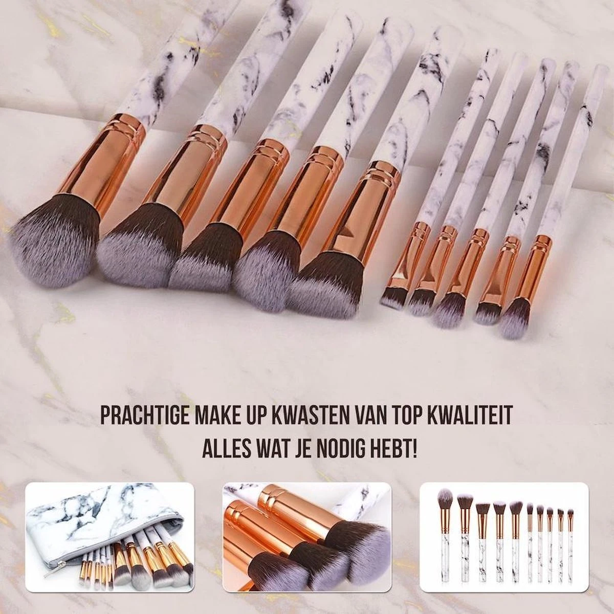 Luxe Make Up Kwasten Set - Make Up Brush - Oogschaduw – Beauty - Foundation Kwast - Poederkwast - Brush - Make Up - Cosmetica - Kwasten Set – Make Up Etui - Make Up Penselen Set – Make Up Set 13 Luxe Make Up Kwasten Set - Make Up Brush - Oogschaduw – Beauty - Foundation Kwast - Poederkwast - Brush - Make Up - Cosmetica - Kwasten Set – Make Up Etui - Make Up Penselen Set – Make Up Set - Afbeelding 11