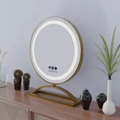 Marbor Make Up Spiegel Met LED Verlichting - Goud - Hollywood Mirror 12 Marbor Make Up Spiegel Met LED Verlichting - Goud - Hollywood Mirror -Cosmetica Winkel 1200x1200 1122