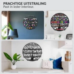 Confibel Nagellak Houder - Nagellak Flesjes Organizer - Essentiële Oliën Organizer - Rek Voor Flesjes - Wanddecoratie - Zwart 27 Confibel Nagellak Houder - Nagellak Flesjes Organizer - Essentiële Oliën Organizer - Rek Voor Flesjes - Wanddecoratie - Zwart -Cosmetica Winkel 1200x1200 1131