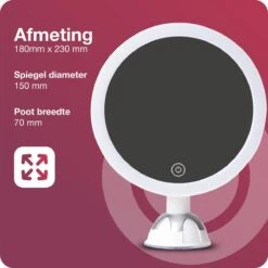 Innovision Make Up Spiegel Met Verlichting En Zuignap - 360° Verstelbaar - 10x Vergroot -Cosmetica Winkel 1200x1200 1168
