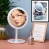 Merkloos Decopatent® Beauty Breeze Mirror - Make-Up Spiegel Met LED Verlichting & Ventilatie - 360° Draaibaar - Make Up 5x Vergrootspiegel -Cosmetica Winkel 1200x1200 1169