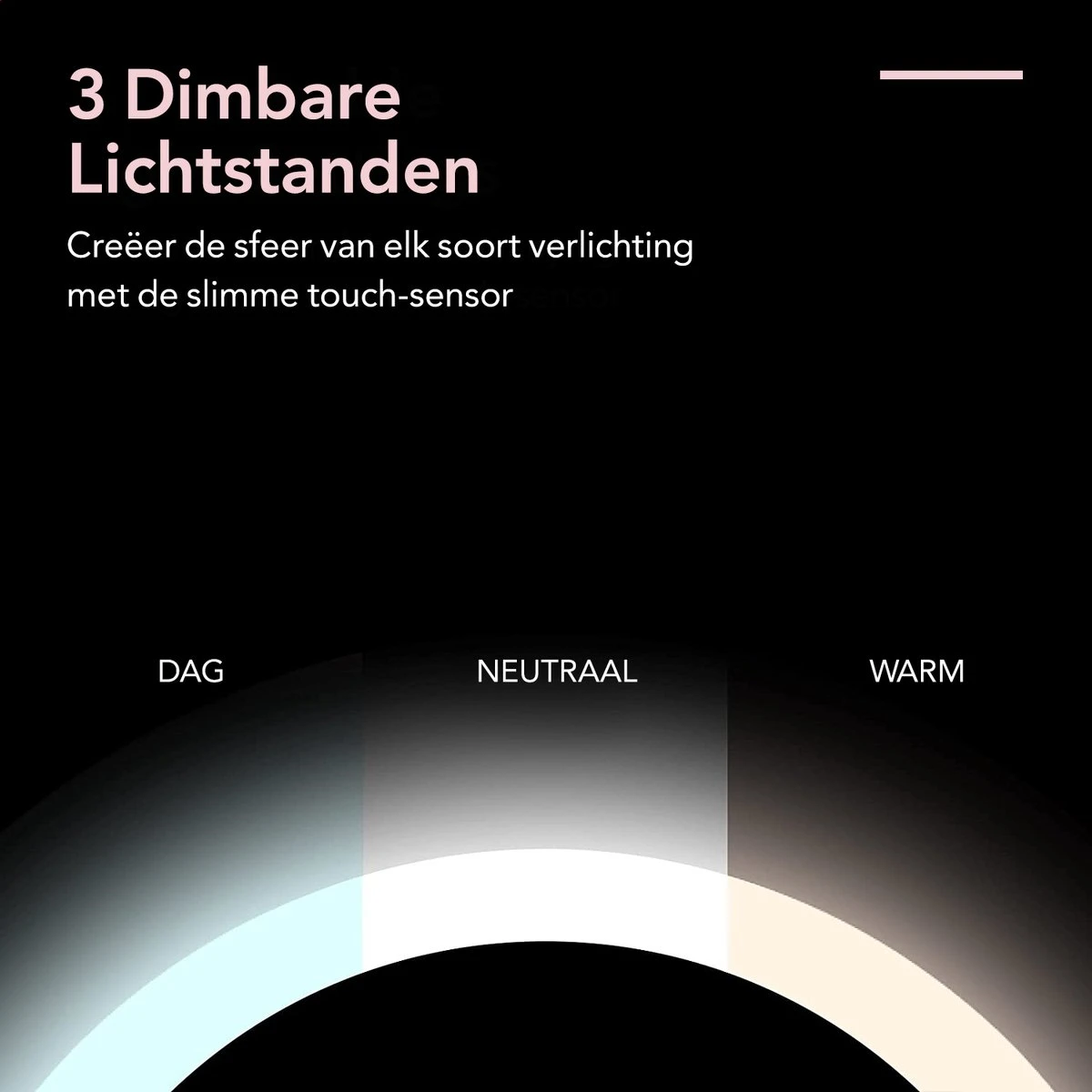 Make-up Spiegel Van Sanicraft® - USB Oplaadbaar - 360 Graden Draaibaar - Make Up Spiegel Met LED Verlichting - Afneembaar 10x Vergroting Spiegeltje - Diameter 17cm 6 Make-up Spiegel Van Sanicraft® - USB Oplaadbaar - 360 Graden Draaibaar - Make Up Spiegel Met LED Verlichting - Afneembaar 10x Vergroting Spiegeltje - Diameter 17cm - Afbeelding 4