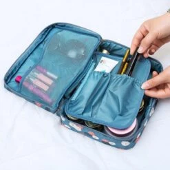 Merkloos Reis Toilet Bag Make Up Organizer - Toillettas - Cosmetica Etui - Travel Organizer - Reisartikelen - Reizen Accessoires -Cosmetica Winkel 1200x1200 1210