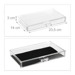 Relaxdays Make-up Organizer Klein - Stapelbaar - Sieradendoosje - Cosmetica - Opbergbox - Doorzichtig -Cosmetica Winkel 1200x1200 1216