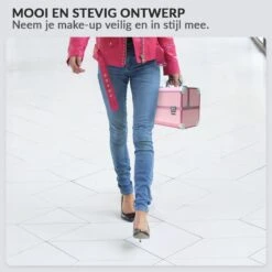 Confibel Cosmetica Koffer - Make Up Koffer Uitklapbaar - 5 Opbergbakken Make-up Koffer - Beautycase/Visagiekoffer /Cosmeticakoffer /Beautycase/ Nagelstylistekoffer - Roze 15 Confibel Cosmetica Koffer - Make Up Koffer Uitklapbaar - 5 Opbergbakken Make-up Koffer - Beautycase/Visagiekoffer /Cosmeticakoffer /Beautycase/ Nagelstylistekoffer - Roze -Cosmetica Winkel 1200x1200 1250