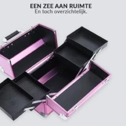 Confibel Cosmetica Koffer - Make Up Koffer Uitklapbaar - 5 Opbergbakken Make-up Koffer - Beautycase/Visagiekoffer /Cosmeticakoffer /Beautycase/ Nagelstylistekoffer - Roze 19 Confibel Cosmetica Koffer - Make Up Koffer Uitklapbaar - 5 Opbergbakken Make-up Koffer - Beautycase/Visagiekoffer /Cosmeticakoffer /Beautycase/ Nagelstylistekoffer - Roze -Cosmetica Winkel 1200x1200 1254