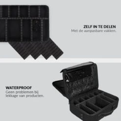 Cosmetica Koffer - Make-up Koffer Met Verstelbare Vakken - Visagie En Nagelstyliste Beauty Koffer - 37x27x13CM 16 Cosmetica Koffer - Make-up Koffer Met Verstelbare Vakken - Visagie En Nagelstyliste Beauty Koffer - 37x27x13CM -Cosmetica Winkel 1200x1200 1268