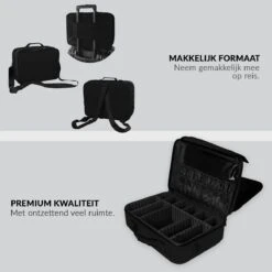 Cosmetica Koffer - Make-up Koffer Met Verstelbare Vakken - Visagie En Nagelstyliste Beauty Koffer - 37x27x13CM 21 Cosmetica Koffer - Make-up Koffer Met Verstelbare Vakken - Visagie En Nagelstyliste Beauty Koffer - 37x27x13CM -Cosmetica Winkel 1200x1200 1273