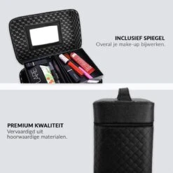 Confibel Make Up Koffer - Uitklapbaar - 5 Opbergbakken - Met Spiegel - Zwart 21 Confibel Make Up Koffer - Uitklapbaar - 5 Opbergbakken - Met Spiegel - Zwart -Cosmetica Winkel 1200x1200 1291