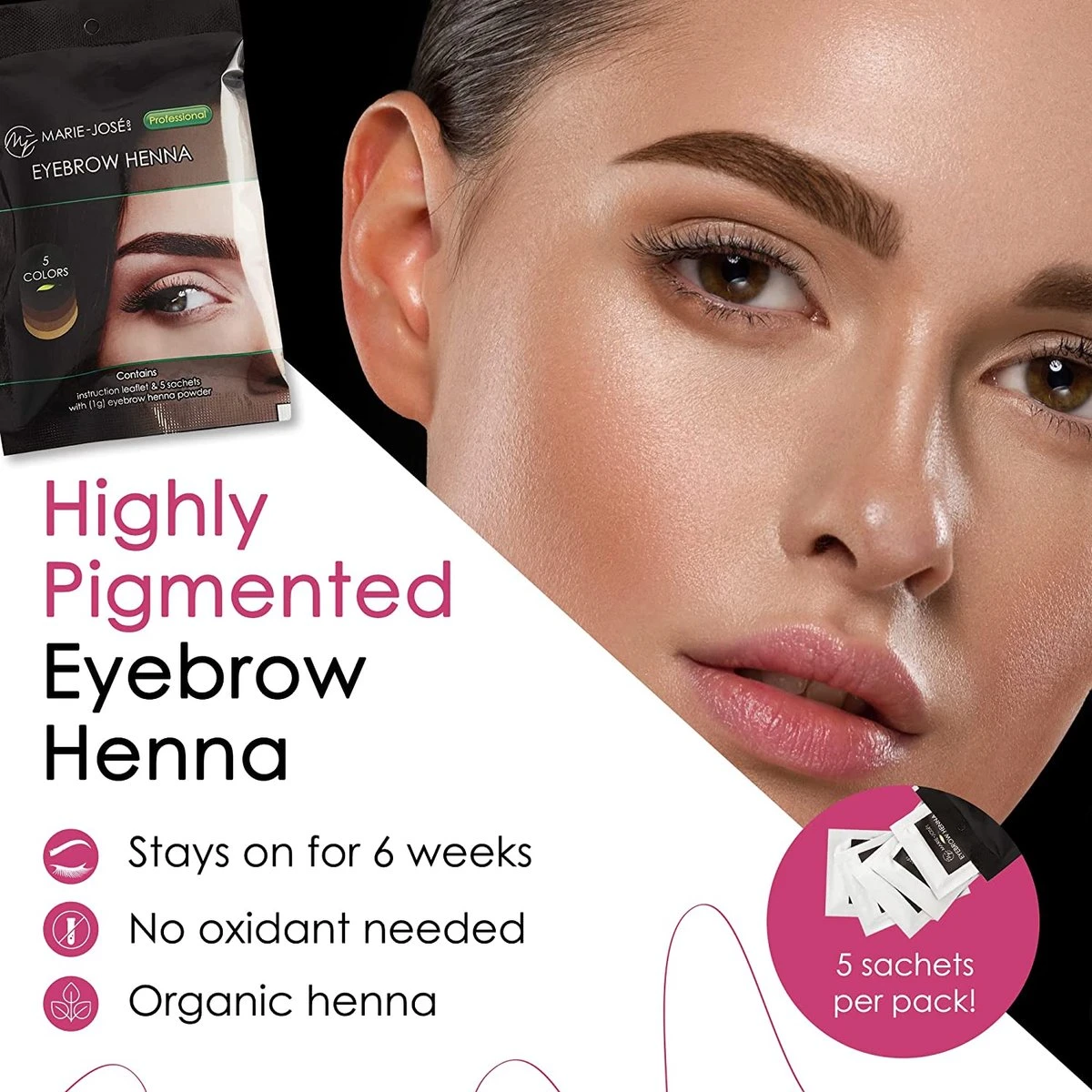 Henna Wenkbrauwverf 5 Kleuren | Henna Brows |Geschikt Voor Minstens 25 Toepassingen | Zelf Je Perfecte Kleur Samenstellen! 5 Henna Wenkbrauwverf 5 Kleuren | Henna Brows |Geschikt Voor Minstens 25 Toepassingen | Zelf Je Perfecte Kleur Samenstellen! - Afbeelding 3