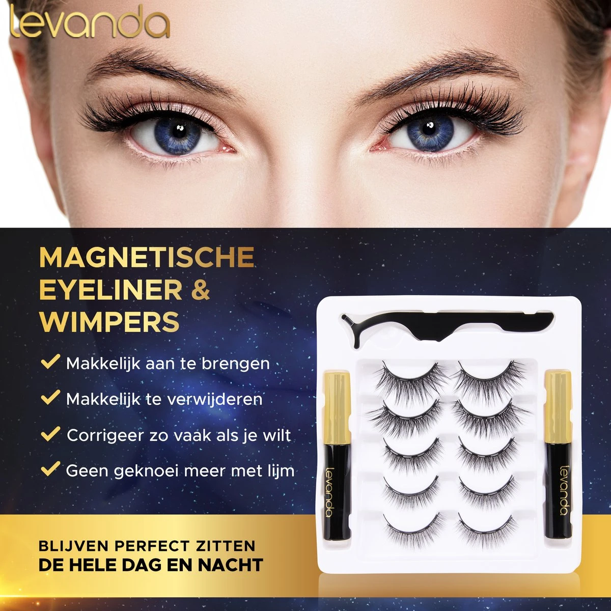Nep Wimpers Met Magnetische Eyeliner Zwart - Wimperextensions Magnetic Lashes - Valse Wimpers Magneet Potlood En Applicator 10 Nep Wimpers Met Magnetische Eyeliner Zwart - Wimperextensions Magnetic Lashes - Valse Wimpers Magneet Potlood En Applicator - Afbeelding 8