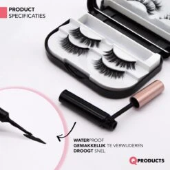 Qproducts Magnetische Wimpers - Nepwimpers - Wimperset Van 10 Wimpers 4 Eyeliners En Pincet - Inclusief Wimper Bewaardoos Met Ingebouwd Spiegeltje - Magneet Wimpers - Magnetic Lashes -Cosmetica Winkel 1200x1200 355