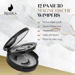 Naera Magnetische Wimpers Set - Inclusief Wimperzetter, Wimperhouder, Wimperschaar En 3 Flesjes Waterproof Eyeliner - 30 Keer Herbruikbaar - 12 Paar 10 Naera Magnetische Wimpers Set - Inclusief Wimperzetter, Wimperhouder, Wimperschaar En 3 Flesjes Waterproof Eyeliner - 30 Keer Herbruikbaar - 12 Paar -Cosmetica Winkel 1200x1200 359