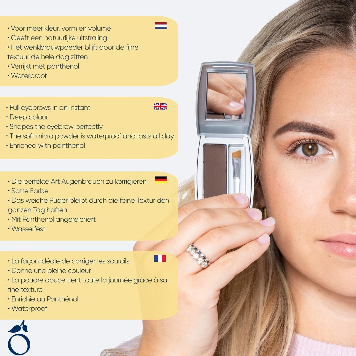 Herome Eye Care Wenkbrauw Poeder Zwart - Compact Brow Powder Nearly Black - Waterproof Verrijkt Met Panthenol - Volumineuze Wenkbrauwen In Een Handomdraai 9 Herome Eye Care Wenkbrauw Poeder Zwart - Compact Brow Powder Nearly Black - Waterproof Verrijkt Met Panthenol - Volumineuze Wenkbrauwen In Een Handomdraai - Afbeelding 7