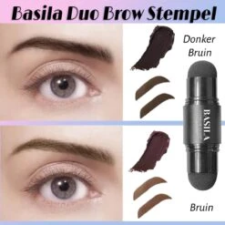 Basila® Duo Wenkbrauw Stempel Kit - Donker Bruin & Bruin - Watervast - Matte Poeder - Trimmer - 26 Stencils 11 Basila® Duo Wenkbrauw Stempel Kit - Donker Bruin & Bruin - Watervast - Matte Poeder - Trimmer - 26 Stencils -Cosmetica Winkel 1200x1200 597