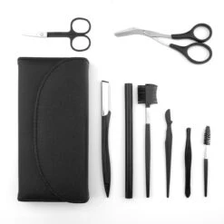 Wenkbrauw Trimmer Set - 8-delig – Met Epileer Pincet, 2x Wenkbrauw Schaartje, 2x Wenkbrauwmesje, Wenkbrauw Borstel, Wenkbrauwpotlood, Spoolie – In Stevige Etui - Zwart 24 Wenkbrauw Trimmer Set - 8-delig – Met Epileer Pincet, 2x Wenkbrauw Schaartje, 2x Wenkbrauwmesje, Wenkbrauw Borstel, Wenkbrauwpotlood, Spoolie – In Stevige Etui - Zwart -Cosmetica Winkel 1200x1200 656