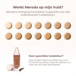 Meroda Changing Foundation - Kleurveranderende Foundation - 30ml 19 Meroda Changing Foundation - Kleurveranderende Foundation - 30ml -Cosmetica Winkel 1200x1200 680