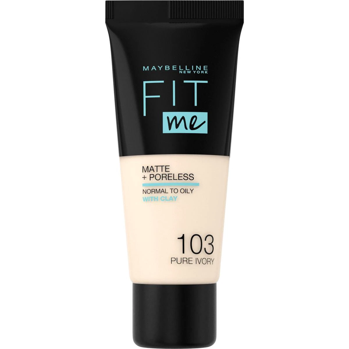 Maybelline Fit Me Matte & Poreless Foundation - 103 Pure Ivo - 30 Ml 11 Maybelline Fit Me Matte & Poreless Foundation - 103 Pure Ivo - 30 Ml - Afbeelding 9