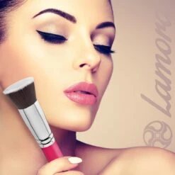 Foundation Borstel Roze - Lamora - Make-Up Kwast 12 Foundation Borstel Roze - Lamora - Make-Up Kwast -Cosmetica Winkel 1200x1200 969