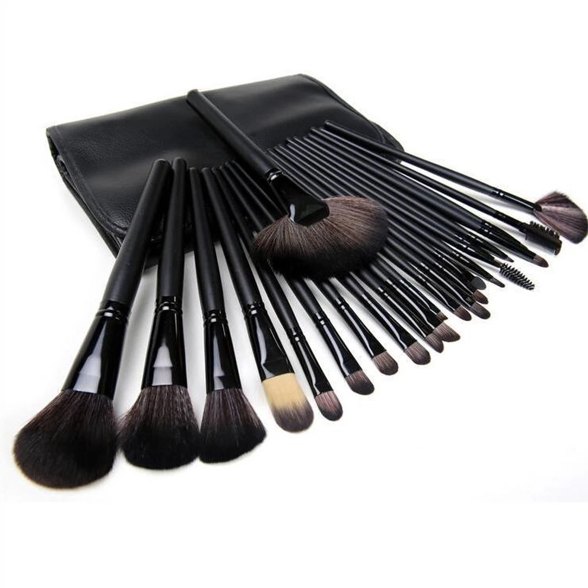 Femuniq Professionele Make-up Kwasten - Kwastenset - Zwart - 24 Stuks 3 Femuniq Professionele Make-up Kwasten - Kwastenset - Zwart - 24 Stuks