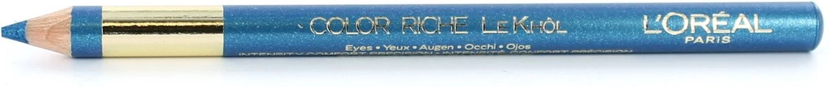 L'Oréal Color Riche Le Khol Oogpotlood - 109 Azure Blue 4 L'Oréal Color Riche Le Khol Oogpotlood - 109 Azure Blue - Afbeelding 2