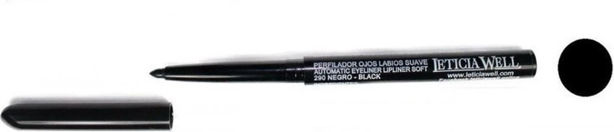 Leticia Well – Black/Zwart Oogpotlood En Lippotlood Draaibaar Zacht / Automatic Eyeliner Lipliner Soft – Nummer 33290 - 1 Stuks 3 Leticia Well – Black/Zwart Oogpotlood En Lippotlood Draaibaar Zacht / Automatic Eyeliner Lipliner Soft – Nummer 33290 - 1 Stuks
