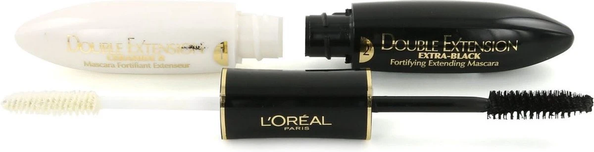 L’Oréal Mascara – Double Extension Extra Black , 12 Ml - 1 Stuks 3 L’Oréal Mascara – Double Extension Extra Black , 12 Ml - 1 Stuks