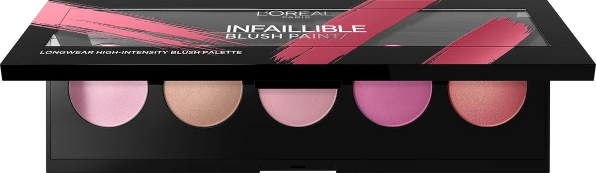 L'Oréal Paris Infaillible Blush Paint - 01 Pink - Blush Palet 4 L'Oréal Paris Infaillible Blush Paint - 01 Pink - Blush Palet - Afbeelding 2