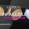 L'Oréal Paris Infallible Total Cover Concealer Palette - 105 Red Fiction 2 L'Oréal Paris Infallible Total Cover Concealer Palette - 105 Red Fiction -Cosmetica Winkel 1200x361 1