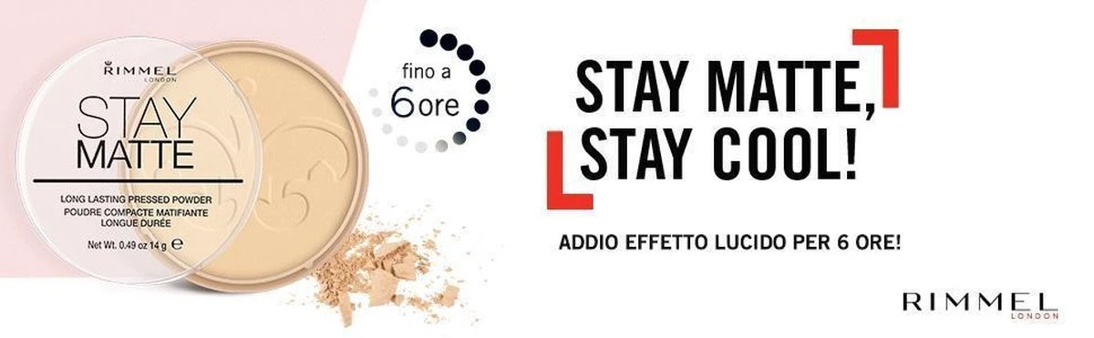 Rimmel London Stay Matte Pressed Powder - 001 Transparent - Powder 8 Rimmel London Stay Matte Pressed Powder - 001 Transparent - Powder - Afbeelding 6