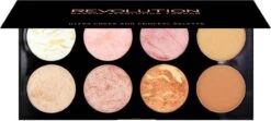 MAKEUP REVOLUTION Ultra Blush Palette Golden Sugar, 13 G -Cosmetica Winkel 1200x539 1