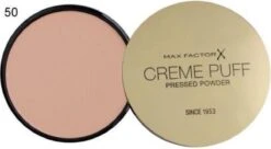 Max Factor Creme Puff Compact Gezichtspoeder - 50 Natural 22 Max Factor Creme Puff Compact Gezichtspoeder - 50 Natural -Cosmetica Winkel 1200x659