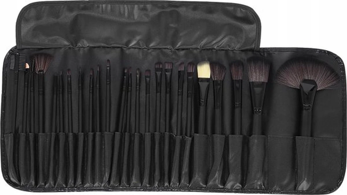 Professionele 24-Delige Make-Up Kwastenset - Cosmetica Visagie Makeup Kwasten Set - Mascara/Oogschaduw/Concealer/Foundation/Blush/Eyeliner/Highlighter/Poederkwast Beauty Brush - Contourkwast Make Up Brushes Borstels Penselen - Met Luxe Opberg Etui 14 Professionele 24-Delige Make-Up Kwastenset - Cosmetica Visagie Makeup Kwasten Set - Mascara/Oogschaduw/Concealer/Foundation/Blush/Eyeliner/Highlighter/Poederkwast Beauty Brush - Contourkwast Make Up Brushes Borstels Penselen - Met Luxe Opberg Etui - Afbeelding 12