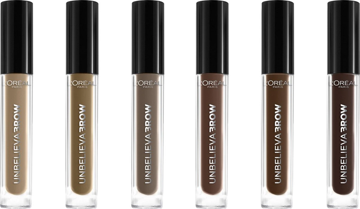 L’Oréal Paris Unbelieva Brow Wenkbrauwgel - 109 Ebony - Donker Bruin - Waterproof - 3.4 Ml 14 L’Oréal Paris Unbelieva Brow Wenkbrauwgel - 109 Ebony - Donker Bruin - Waterproof - 3.4 Ml - Afbeelding 12